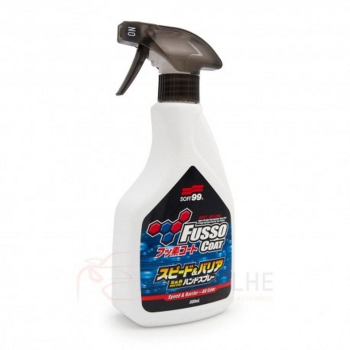 Hình ảnh minh họa Xịt Phủ Nano Fusso Coat Speed & Barrier W-208 SOFT99 - Lớp phủ bóng bảo vệ sơn xe 6 tháng