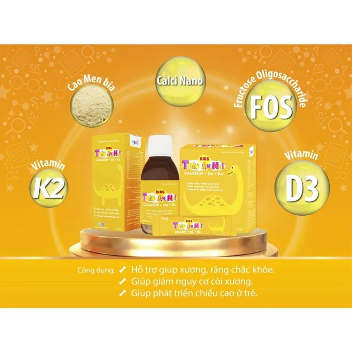 Hình ảnh thực tế Siro Kids Thảo An Nhi Calcium + D3 + K2