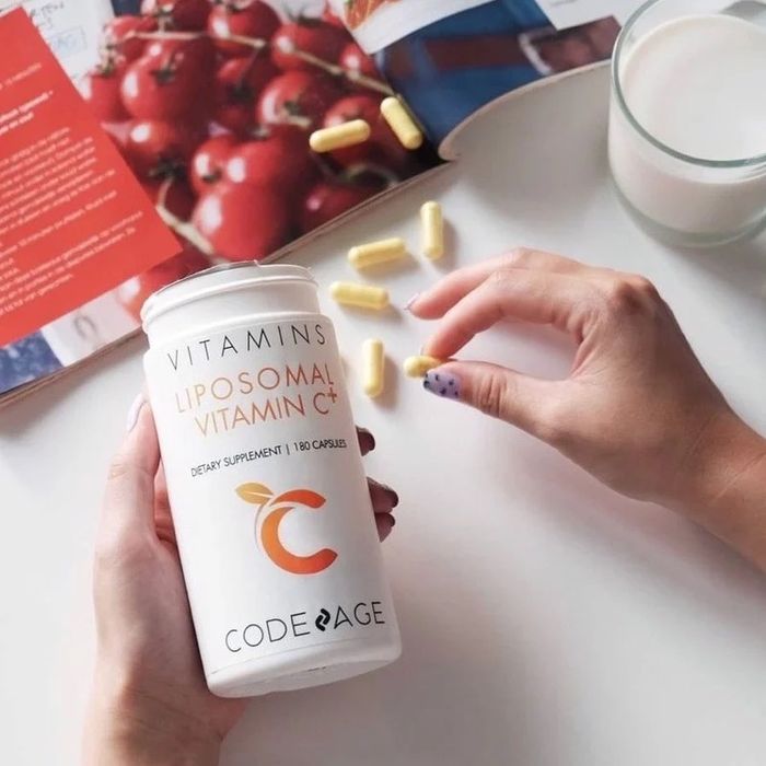 Hình ảnh thực tế viên uống Code Age Liposomal Vitamin C+