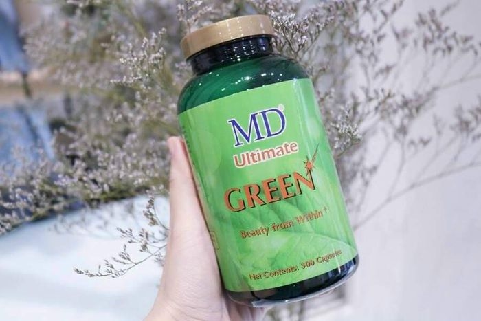 Hình ảnh chi tiết viên uống MD Ultimate Green - Giải pháp vàng cho làn da mụn