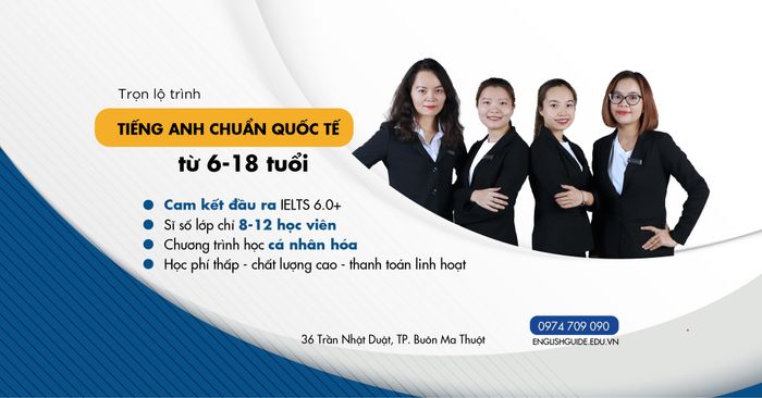 Hình ảnh lớp học tiêu chuẩn quốc tế tại English Guide