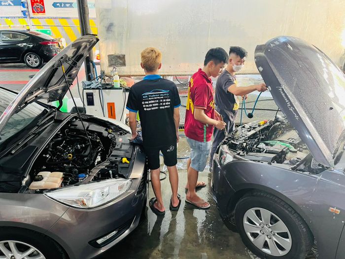 Hình ảnh không gian chăm sóc xe tại Đà Thành Auto