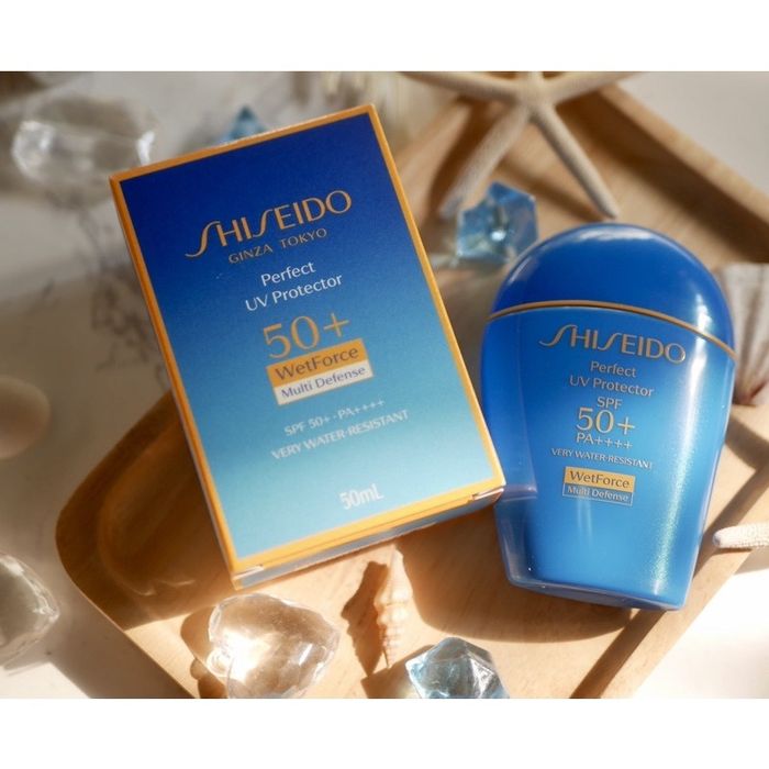 Hình ảnh thực tế Shiseido Perfect UV Protector - Thiết kế tinh tế, sang trọng