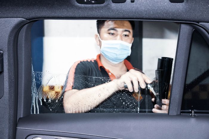 Hình ảnh thực tế quy trình chăm sóc nội thất đạt chuẩn quốc tế tại Nội Thất Ô Tô Đại Mỹ