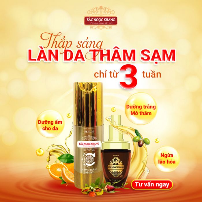 Hình ảnh thực tế Serum Sắc Ngọc Khang - 'Vệ sĩ ánh sáng' cho làn da rạng ngời