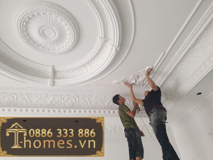 Hình ảnh thi công chuyên nghiệp từ T HOMES