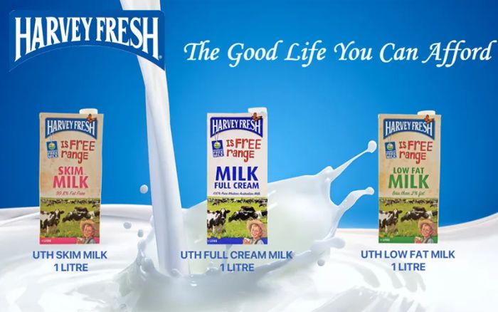 Sữa tiệt trùng nguyên kem Harvey Fresh hình ảnh 2