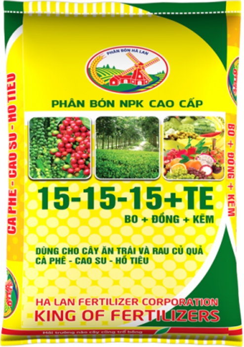 Hình ảnh ứng dụng thực tế Phân NPK Hà Lan 15-15-15+TE