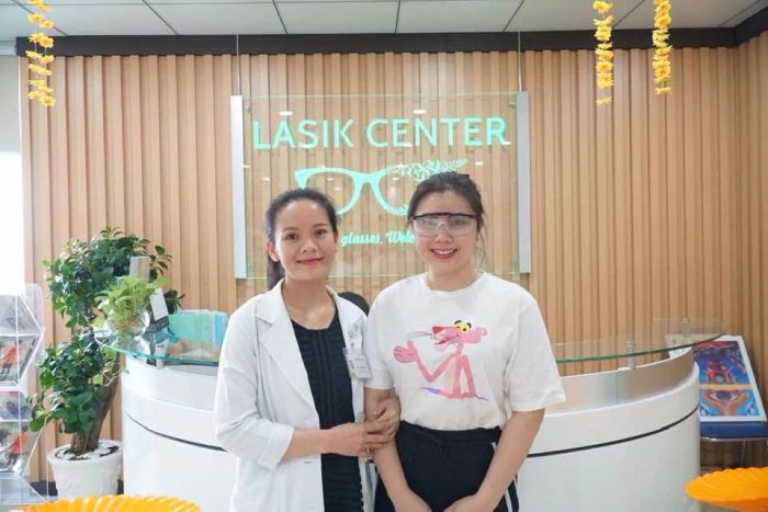 Hệ thống máy móc hiện đại phục vụ phẫu thuật khúc xạ tại Hoàn Mỹ