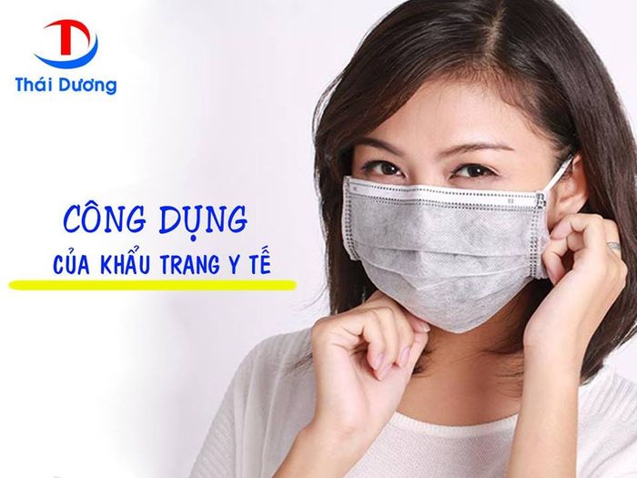Hình ảnh khẩu trang y tế Thái Dương - Thiết kế chuẩn y tế với 3 nếp gấp thông minh