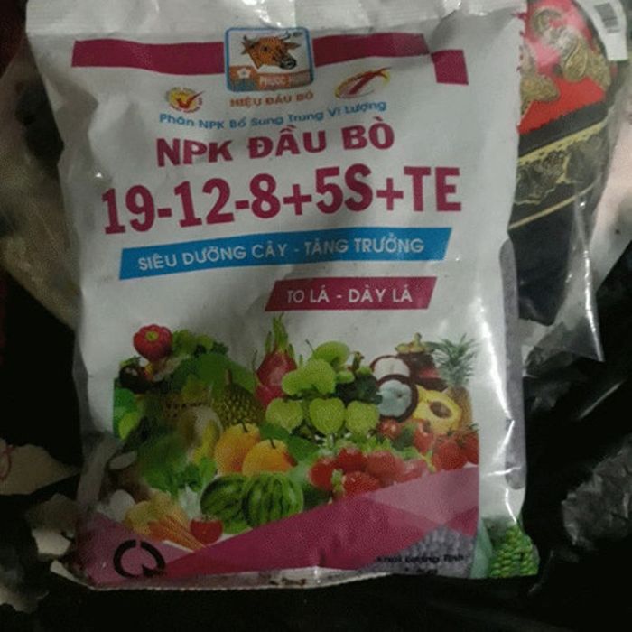 Hình ảnh sản phẩm Phân NPK Đầu Bò 19-12-8+5S+TE chính hãng