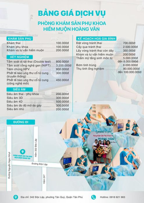 Hình ảnh đội ngũ y bác sĩ tại Phòng Khám Hoàng Vân