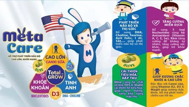 Hình ảnh đóng gói Sữa bột Meta Care - Sản phẩm đạt chuẩn quốc tế từ nguyên liệu New Zealand