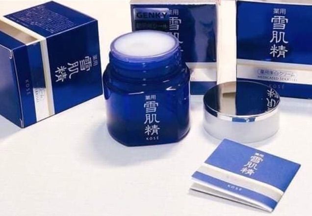 Hình ảnh thực tế kem dưỡng trắng đêm Medicated Sekkisei Kose