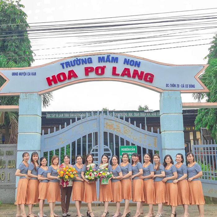 Khoảnh khắc học tập vui vẻ tại Trường Mầm non Hoa Pơ Lang