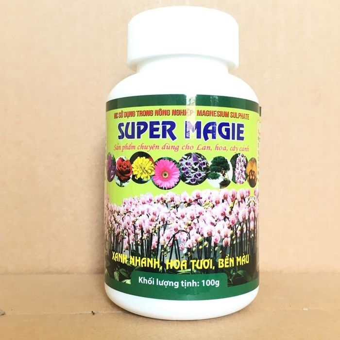 Hình ảnh bao bì phân bón Super Magie chuyên dụng cho hoa