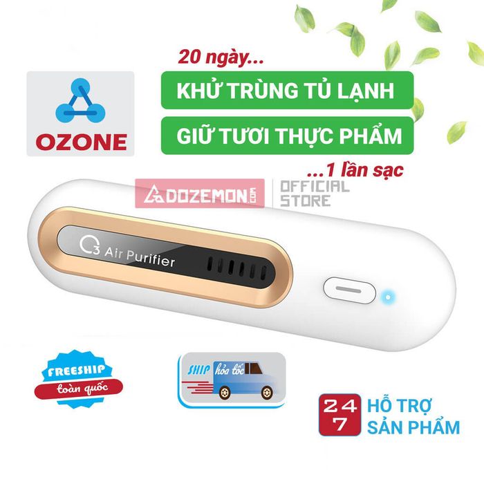 Ozone Air Purifier M9 - Thiết kế nhỏ gọn, hiệu quả vượt trội