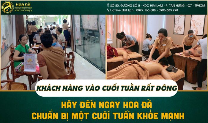 Không gian thư giãn đẳng cấp tại Spa Hoa Đà