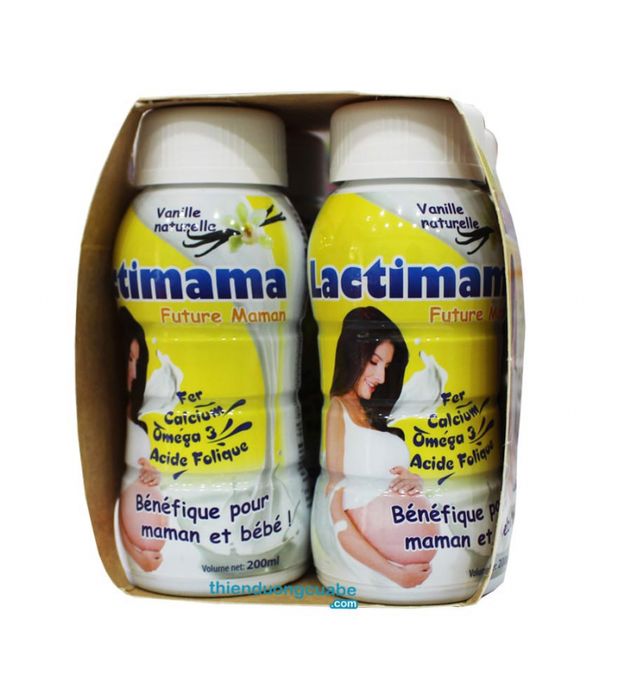 Hình ảnh thực tế sữa bầu Lactimama chính hãng