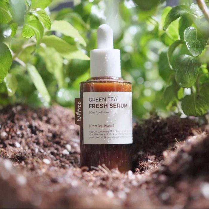 Bộ ảnh chi tiết ISNTREE Green Tea Fresh Serum - Serum trà xanh cho da dầu mụn