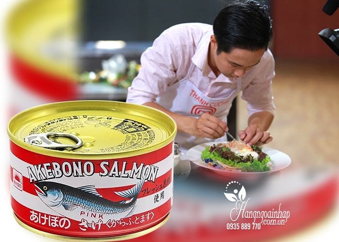 Hình ảnh sản phẩm cá hồi đóng hộp Akebono Salmon phiên bản 1