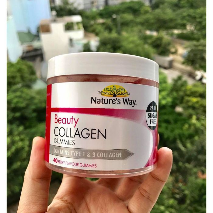 Kẹo dẻo Beauty Collagen Gummies Nature's Way - Ảnh 1 chân thực về thiết kế sang trọng đạt chuẩn Úc