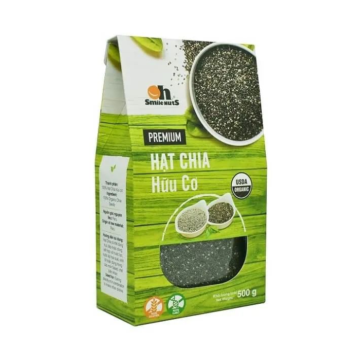 Hình ảnh chân thực hạt chia hữu cơ Smile Nuts - Góc nhìn toàn cảnh