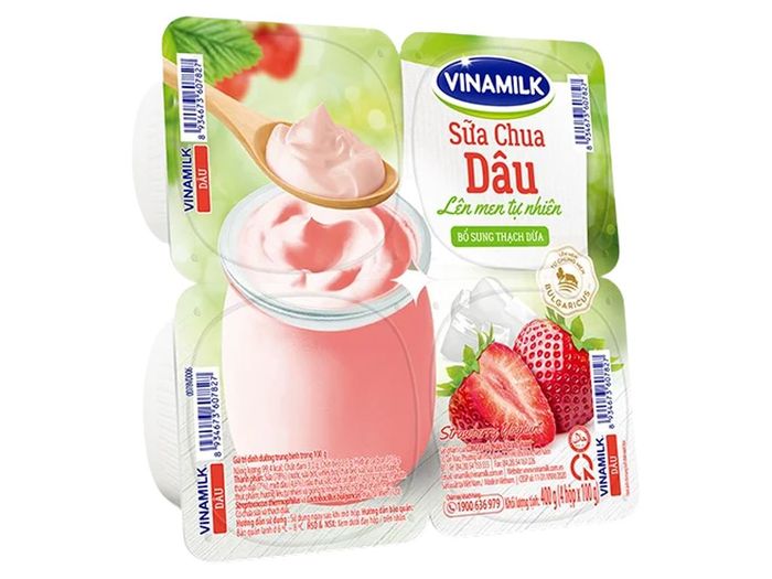 Hình ảnh sữa chua Vinamilk vị Dâu thơm ngon