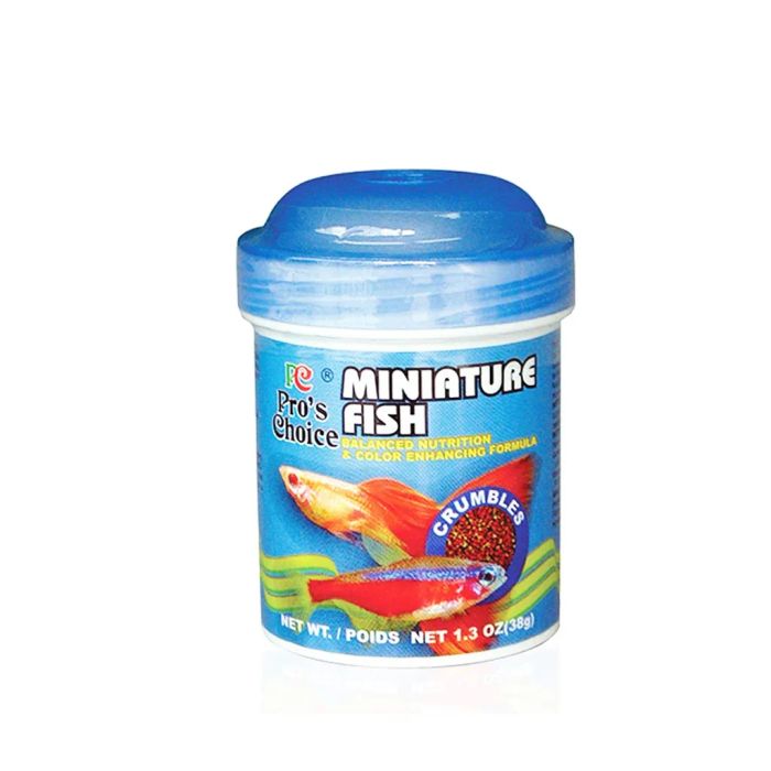 Hình ảnh minh họa cám cá bảy màu Miniature đa dạng màu sắc
