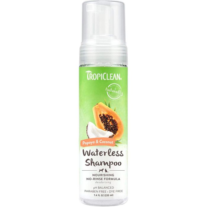 Dầu tắm khô cho chó mèo Organic Tropiclean ảnh 2