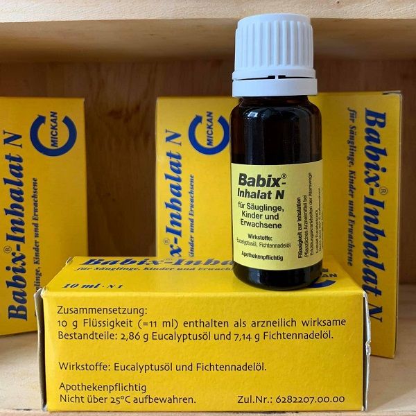 Hình ảnh thực tế Tinh dầu Babix Inhalat N - Bảo vệ hô hấp từ những hơi thở đầu đời