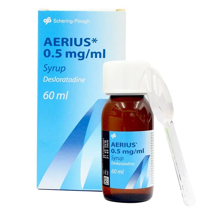 Hình ảnh Siro Aerius - Tiêu chuẩn châu Âu cho trẻ em