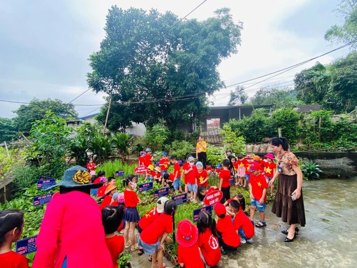 Góc học tập sáng tạo tại Trường Mầm non Xuất Hóa