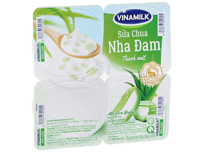 Hình ảnh sữa chua Vinamilk nha đam - Phiên bản cao cấp