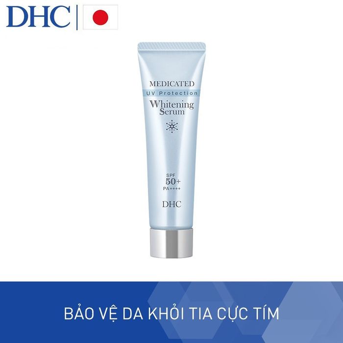 Hình ảnh thực tế serum chống nắng dưỡng trắng DHC UV Protection Whitening phiên bản mới