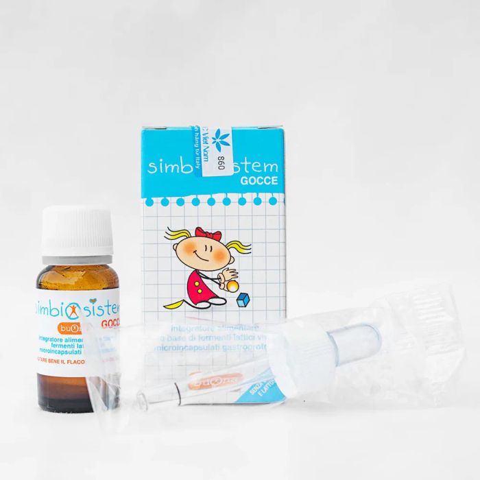 Hình ảnh men vi sinh Simbiosistem Gocce - Thiết kế chai nhỏ giọt sang trọng, tiện dụng