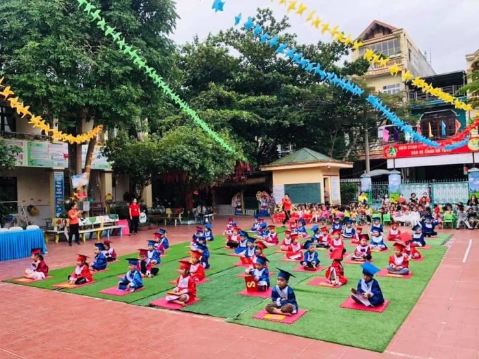 Góc học tập đầy sáng tạo tại Trường Mầm non Đức Xuân