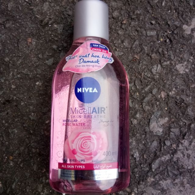 Bộ ảnh minh họa Nivea Skin Breathe - Công thức micellar dịu nhẹ với chiết xuất hoa hồng Damask tinh khiết