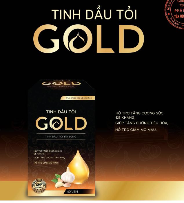 Hình ảnh sản phẩm Viên Uống Tinh Dầu Tỏi Gold - Tinh hoa sức khỏe từ tỏi tía Việt Nam