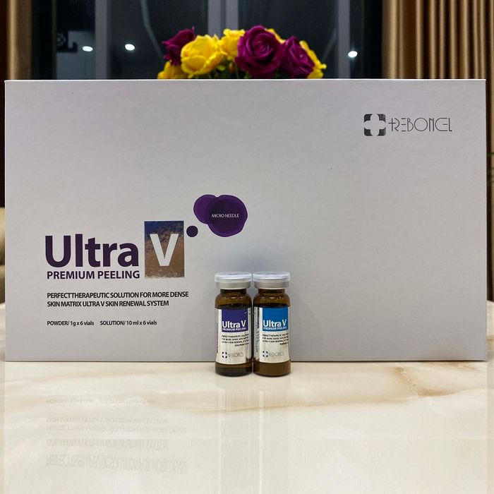 Hình ảnh minh họa quy trình sử dụng vi kim tảo Ultra V Premium Peeling