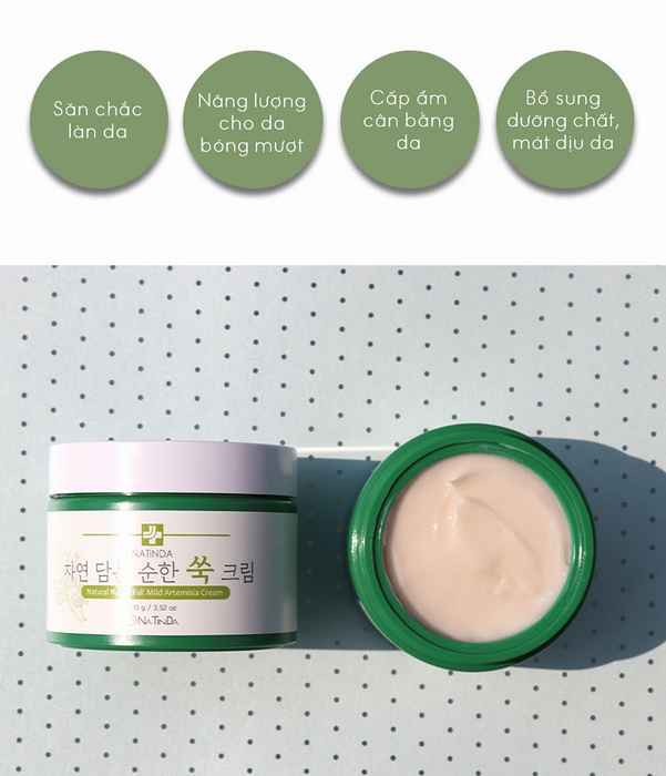 Kem dưỡng da ngải cứu Natinda Nature Full Mild Artemisia Cream - Hình ảnh 2