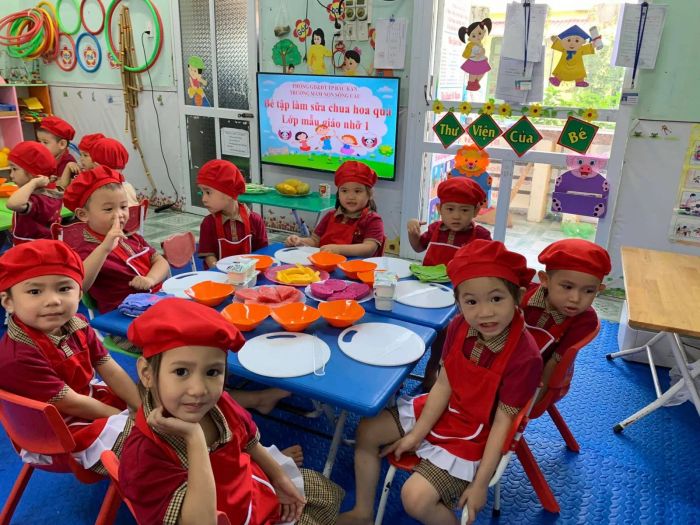 Hình ảnh Trường Mầm non Sông Cầu - Không gian học tập sáng tạo và đầy yêu thương