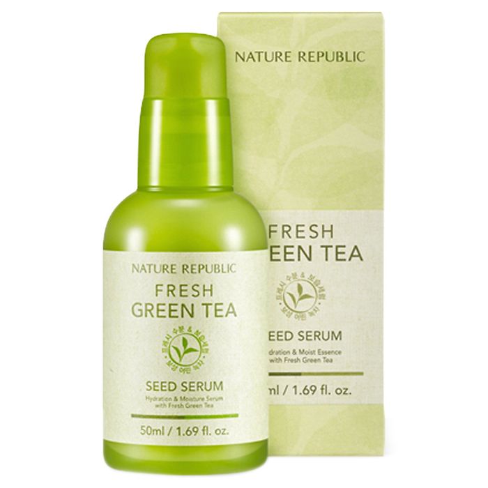 Hình ảnh thực tế Nature Republic Green Tea Serum - Tinh chất dưỡng da cao cấp