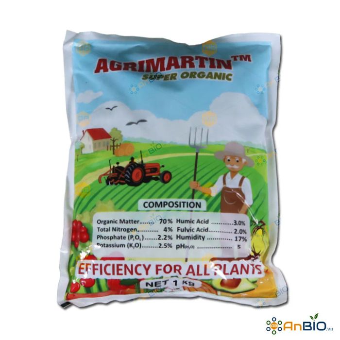 Hình ảnh sản phẩm: Phân gà hữu cơ Agrimartin - Bao bì sang trọng tiêu chuẩn quốc tế