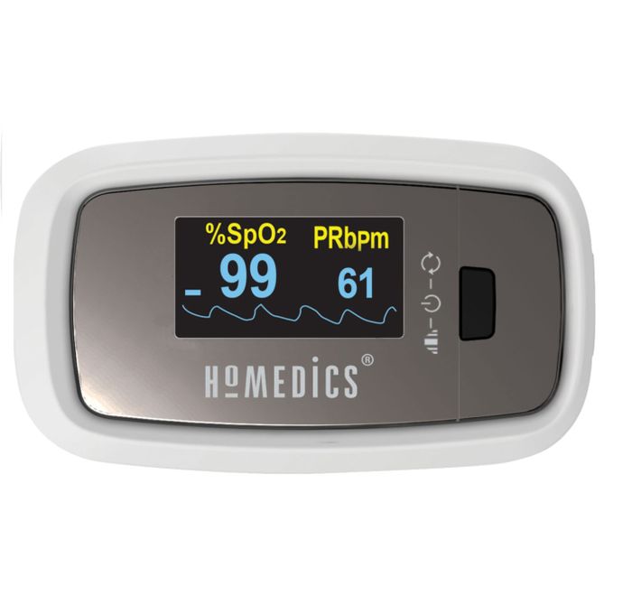 Góc nhìn cận cảnh máy đo SpO2 HoMedics
