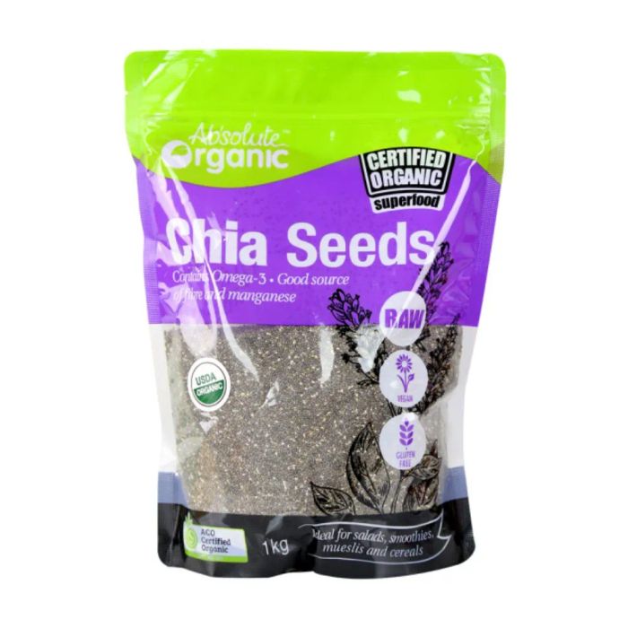 Hình ảnh chi tiết hạt chia Úc Absolute Organic - Chất lượng đạt chuẩn quốc tế