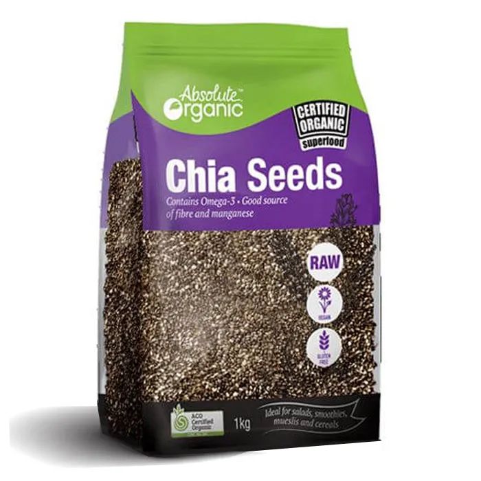 Hình ảnh hạt chia Úc Absolute Organic - Chất lượng đạt chuẩn quốc tế