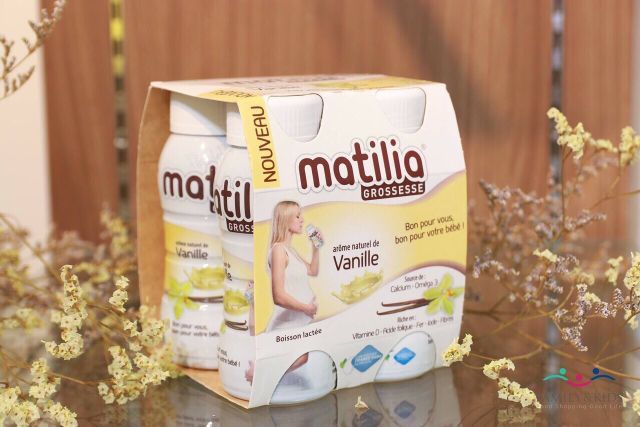 Hình ảnh sang trọng của sữa bầu Matilia nhập khẩu Pháp