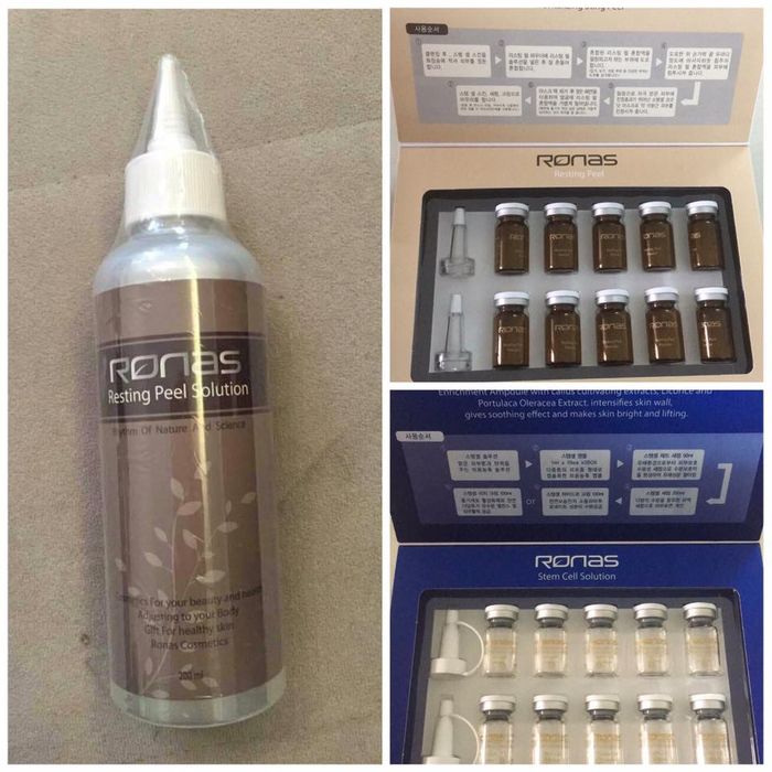 Hình ảnh thực tế vi kim tảo biển Ronas Resting Peel - Liệu trình thay da sinh học