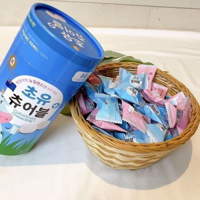 Hình ảnh thực tế kẹo sữa non vi sinh Colostrum Chewable+